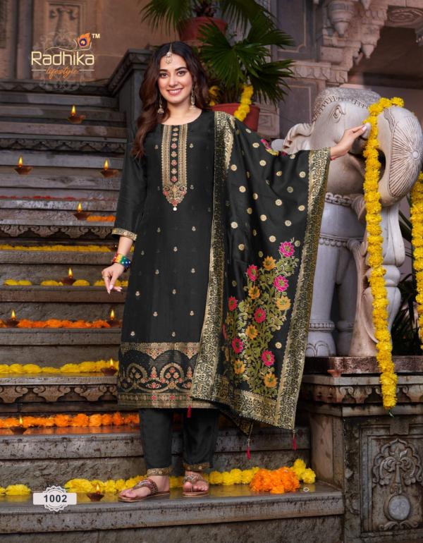 Radhika Banarasi 1 Festive Wear Silk Designer Readymade Collection